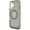 Guess - IML Fém Hegy Logó MagSafe (GUHMP16SHFGTMSLSK) - iPhone 16 - Fekete