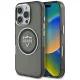 Guess - IML Fém Hegy Logó MagSafe (GUHMP16LHFGTMSLSK) - iPhone 16 Pro - Fekete