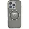 Guess - IML Fém Hegy Logó MagSafe (GUHMP16LHFGTMSLSK) - iPhone 16 Pro - Fekete
