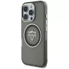 Guess - IML Fém Hegy Logó MagSafe (GUHMP16XHFGTMSLSK) - iPhone 16 Pro Max - Fekete
