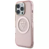 Guess - IML Fém Hegy Logó MagSafe (GUHMP16XHFGTMSLSP) - iPhone 16 Pro Max - Rózsaszín