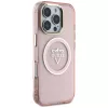 Guess - IML Fém Hegy Logó MagSafe (GUHMP16XHFGTMSLSP) - iPhone 16 Pro Max - Rózsaszín