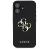Guess - Keménytok Nagy 4G Logó Kis Klasszikus Logóval (GUHCP16SPGT4MBK) - iPhone 16 - Fekete