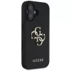 Guess - Keménytok Nagy 4G Logó Kis Klasszikus Logóval (GUHCP16SPGT4MBK) - iPhone 16 - Fekete