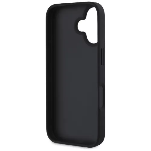 Guess - Keménytok Nagy 4G Logó Kis Klasszikus Logóval (GUHCP16SPGT4MBK) - iPhone 16 - Fekete