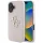 Guess - Keménytok Nagy 4G Logó Kis Klasszikus Logóval (GUHCP16SPGT4MBP) - iPhone 16 - Rózsaszín