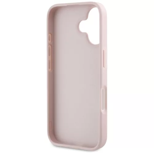 Guess - Keménytok Nagy 4G Logó Kis Klasszikus Logóval (GUHCP16SPGT4MBP) - iPhone 16 - Rózsaszín