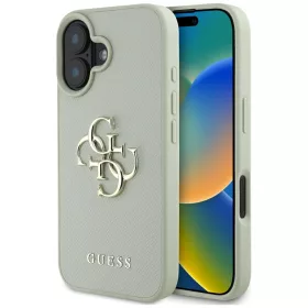   Guess - Keménytok Nagy 4G Logó Kis Klasszikus Logóval (GUHCP16SPGT4MBN) - iPhone 16 - Zöld