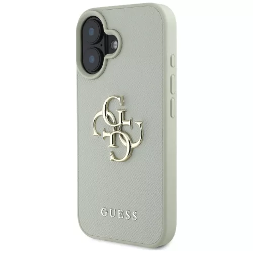 Guess - Keménytok Nagy 4G Logó Kis Klasszikus Logóval (GUHCP16SPGT4MBN) - iPhone 16 - Zöld