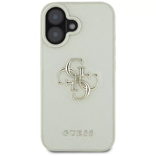Guess - Keménytok Nagy 4G Logó Kis Klasszikus Logóval (GUHCP16SPGT4MBN) - iPhone 16 - Zöld