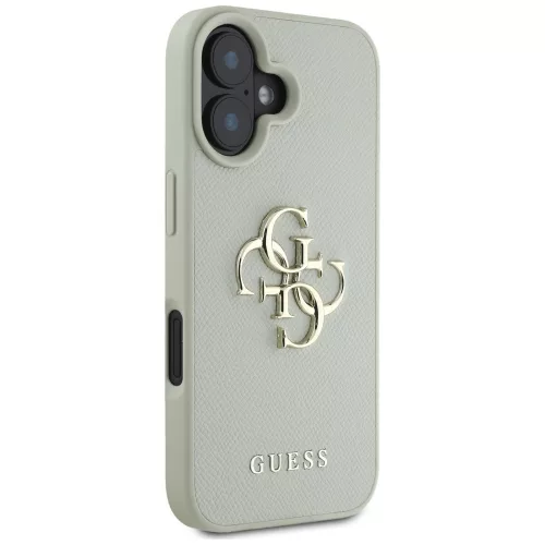 Guess - Keménytok Nagy 4G Logó Kis Klasszikus Logóval (GUHCP16SPGT4MBN) - iPhone 16 - Zöld