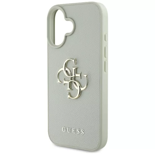 Guess - Keménytok Nagy 4G Logó Kis Klasszikus Logóval (GUHCP16SPGT4MBN) - iPhone 16 - Zöld