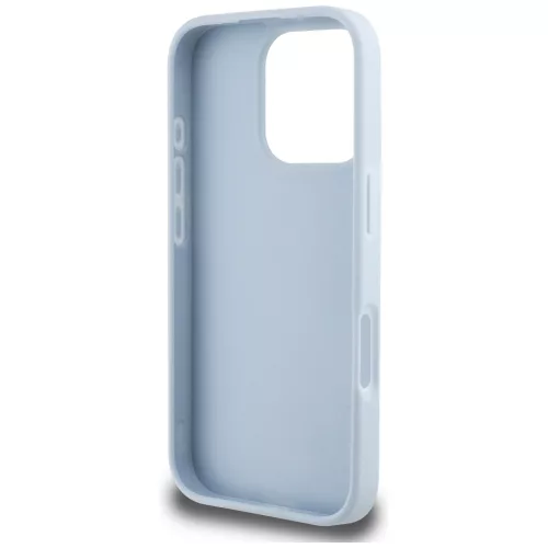 Guess - Keménytok Nagy 4G Logó Kis Klasszikus Logóval (GUHCP16LPGT4MBB) - iPhone 16 Pro - Kék