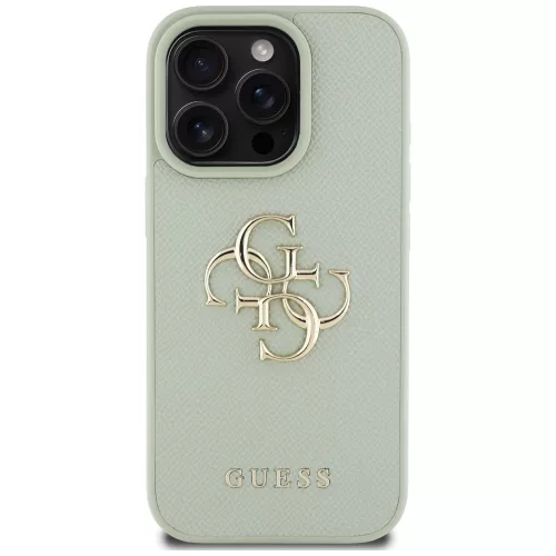Guess - Keménytok Nagy 4G Logó Kis Klasszikus Logóval (GUHCP16XPGT4MBN) - iPhone 16 Pro Max - Zöld