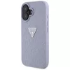 Guess - Bőr Hőpecsétes 4G Mintás Háromszög Fém Logó (GUHCP16SPGP4STRU) - iPhone 16 - Világos Lila
