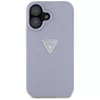 Guess - Bőr Hőpecsétes 4G Mintás Háromszög Fém Logó (GUHCP16SPGP4STRU) - iPhone 16 - Világos Lila