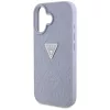 Guess - Bőr Hőpecsétes 4G Mintás Háromszög Fém Logó (GUHCP16SPGP4STRU) - iPhone 16 - Világos Lila