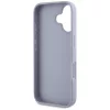 Guess - Bőr Hőpecsétes 4G Mintás Háromszög Fém Logó (GUHCP16SPGP4STRU) - iPhone 16 - Világos Lila