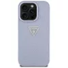 Guess - Bőr Hőpecsétes 4G Mintás Háromszög Fém Logó (GUHCP16XPGP4STRU) - iPhone 16 Pro Max - Világos Lila