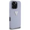 Guess - Bőr Hőpecsétes 4G Mintás Háromszög Fém Logó (GUHCP16XPGP4STRU) - iPhone 16 Pro Max - Világos Lila