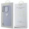 Guess - Bőr Hőpecsétes 4G Mintás Háromszög Fém Logó (GUHCP16XPGP4STRU) - iPhone 16 Pro Max - Világos Lila