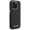 Karl Lagerfeld - Saffiano Full Wrapped Elongated Metal Logo MagSafe (KLHMP16XPSAFWMCK) - iPhone 16 Pro Max - Black