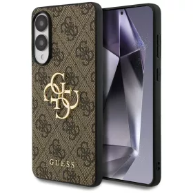   Guess - Keménytok Nagy 4G Klasszikus Logó (GUHCS25E4GMGBR) - Samsung Galaxy S25 Edge - Barna