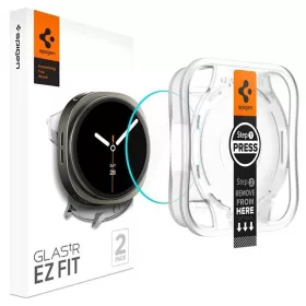  Spigen - (2 pack) Glas.tR EZ Fit (AGL09874) - Samsung Galaxy Watch8 40mm / Watch9 40mm - Clear