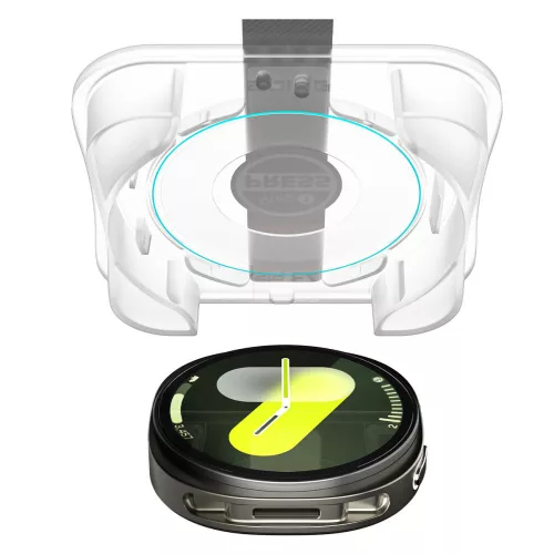 Spigen - (2 pack) Glas.tR EZ Fit (AGL09874) - Samsung Galaxy Watch8 40mm / Watch9 40mm - Clear