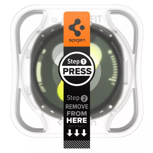 Spigen - (2 pack) Glas.tR EZ Fit (AGL09874) - Samsung Galaxy Watch8 40mm / Watch9 40mm - Clear