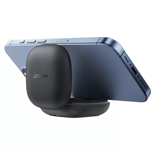 Acefast - Vezeték nélküli fülhallgató (W4) - Fülbe helyezhető TWS, BT v5.4, ENC zajszűrés, beépített telefontartóval, IPX4, 350mAh - Bézs