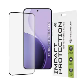   Techsuit - 111D Full Cover / Full Glue üvegfólia - Oppo Reno14 Pro - Fekete széllel