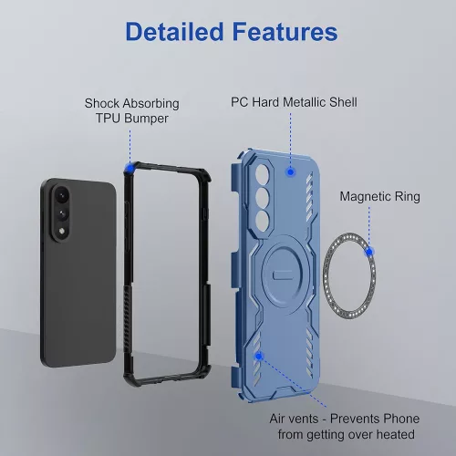 Techsuit - ArmorMag ütésálló tok - OnePlus Nord 5 - Kék