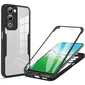   Techsuit - ColorVerse 360 tok kijelzővédővel - Oppo A5 4G / A5 5G - Fekete