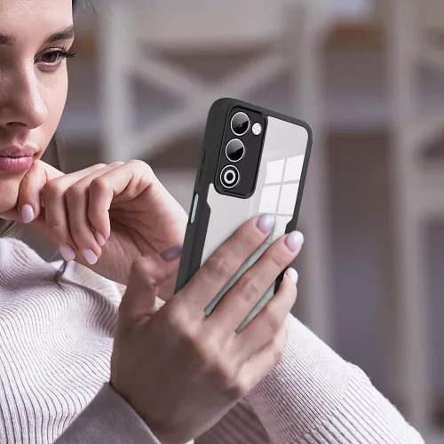Techsuit - ColorVerse 360 tok kijelzővédővel - Oppo A5 4G / A5 5G - Fekete