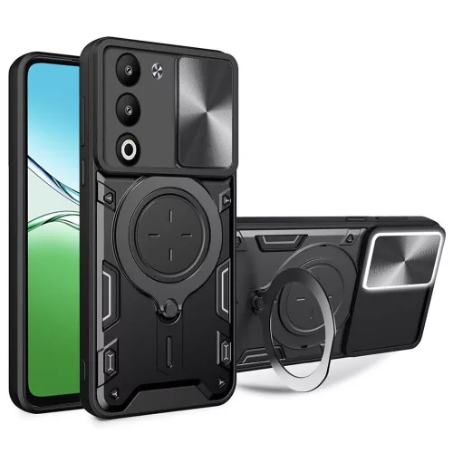 Techsuit - CamGuard Pro tok - Oppo A5 4G / A5 5G / A5m 4G - Fekete