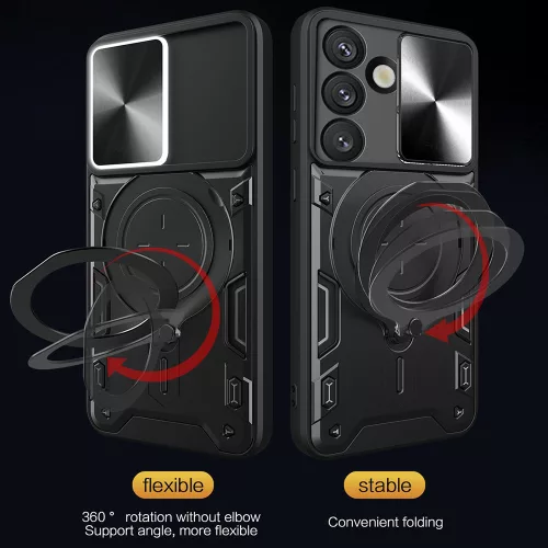 Techsuit - CamGuard Pro tok - Oppo A5 4G / A5 5G / A5m 4G - Fekete