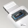 Anker - Vezeték nélküli fülhallgató P41i Ultimate MFI (A3937G12) - Beépített töltő, Lightning adapter, állvány, ANC, 6 mikrofon, basszus - Fehér