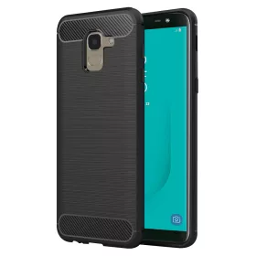   Techsuit - Carbon szilikon tok - Samsung Galaxy J6 2018 - Fekete