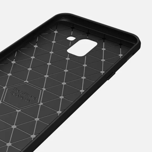 Techsuit - Carbon szilikon tok - Samsung Galaxy J6 2018 - Fekete