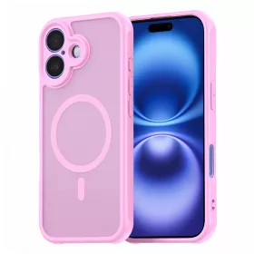  Techsuit - HaloFrost II MagSafe tok - iPhone 16 - Rózsaszín