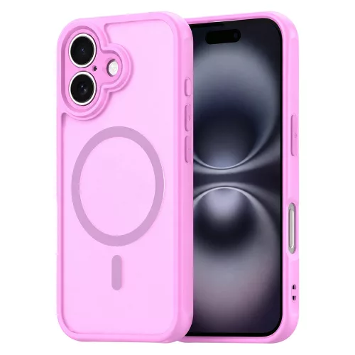 Techsuit - HaloFrost II MagSafe tok - iPhone 16 - Rózsaszín