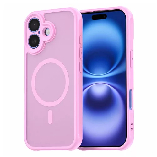 Techsuit - HaloFrost II MagSafe tok - iPhone 16 - Rózsaszín