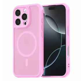   Techsuit - HaloFrost II MagSafe tok - iPhone 16 Pro - Rózsaszín