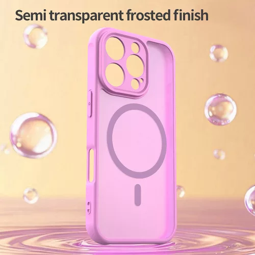 Techsuit - HaloFrost II MagSafe tok - iPhone 16 Pro - Rózsaszín