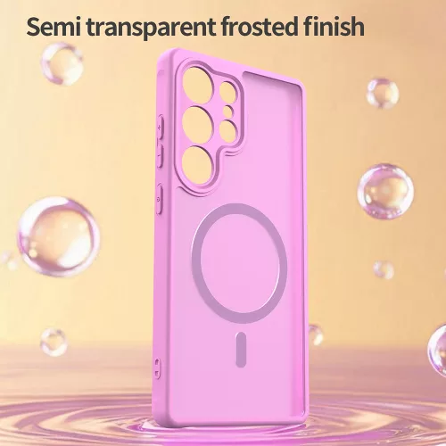 Techsuit - HaloFrost II MagSafe tok - Samsung Galaxy S25 Ultra - Rózsaszín
