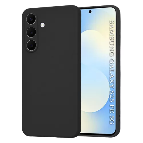 Techsuit - SoftFlex szilikon tok - Samsung Galaxy S25 FE - Fekete