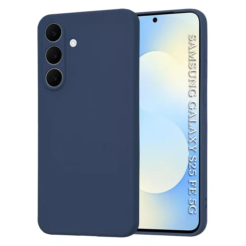 Techsuit - SoftFlex szilikon tok - Samsung Galaxy S25 FE - Sötétkék