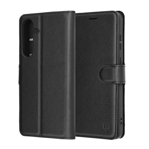Techsuit - Leather Folio - Samsung Galaxy S25 FE - Black