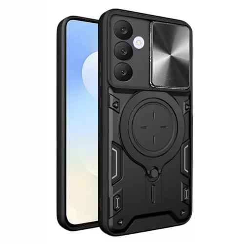 Techsuit - CamGuard Pro tok - Samsung Galaxy S25 FE - Fekete